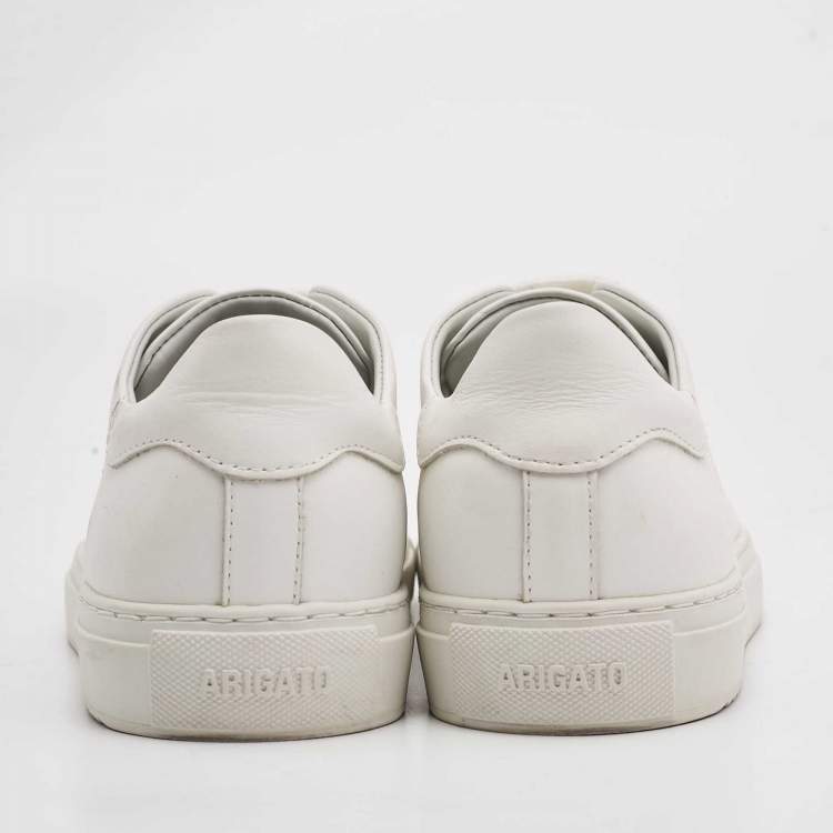 Pre Owned Axel Arigato White Leather Lace Up Sneakers Size 38
