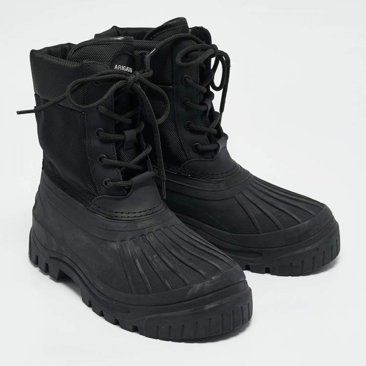 Pre Owned Axel Arigato Black Nylon and Rubber Cryo Ankle Length Boots Size 39