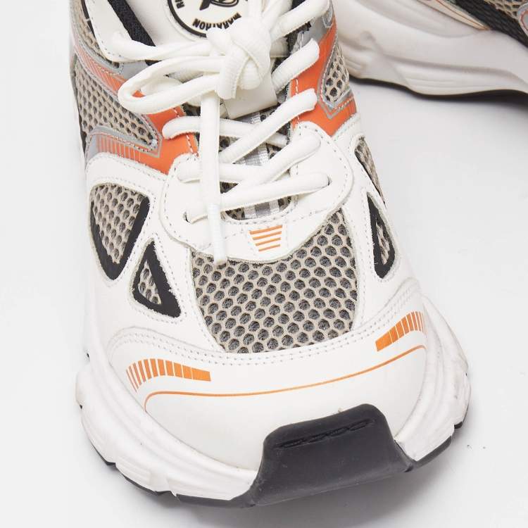 Pre Owned Axel Arigato Multicolor Leather and Mesh Marathon Runner Sneakers Size 38