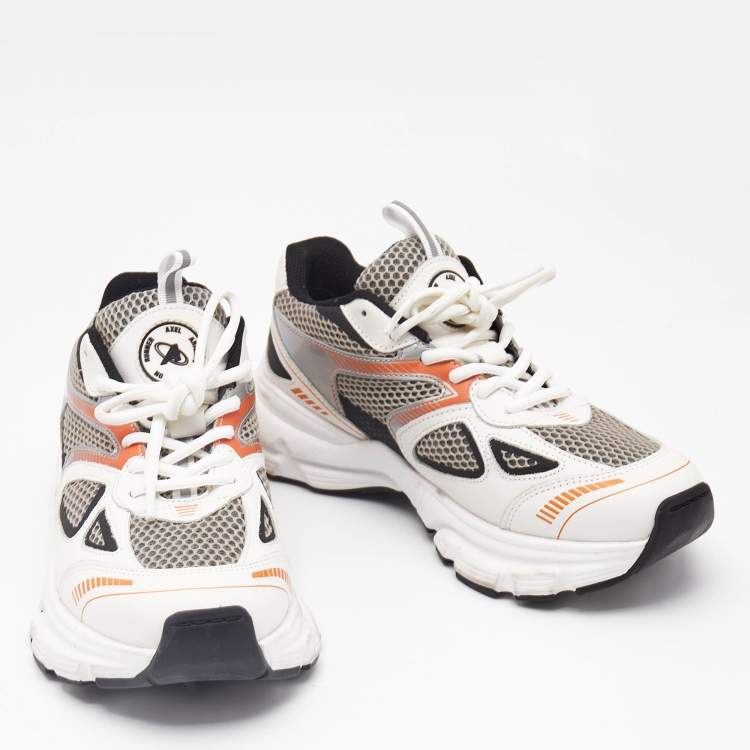 Pre Owned Axel Arigato Multicolor Leather and Mesh Marathon Runner Sneakers Size 38