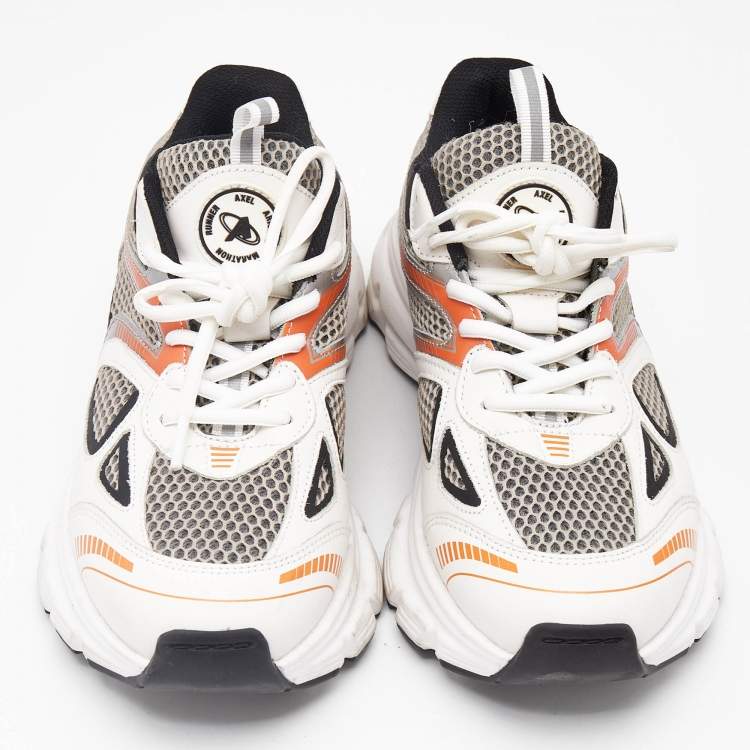 Pre Owned Axel Arigato Multicolor Leather and Mesh Marathon Runner Sneakers Size 38