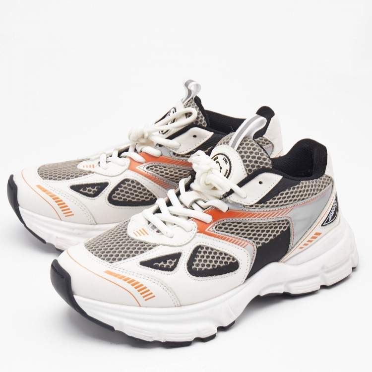 Pre Owned Axel Arigato Multicolor Leather and Mesh Marathon Runner Sneakers Size 38