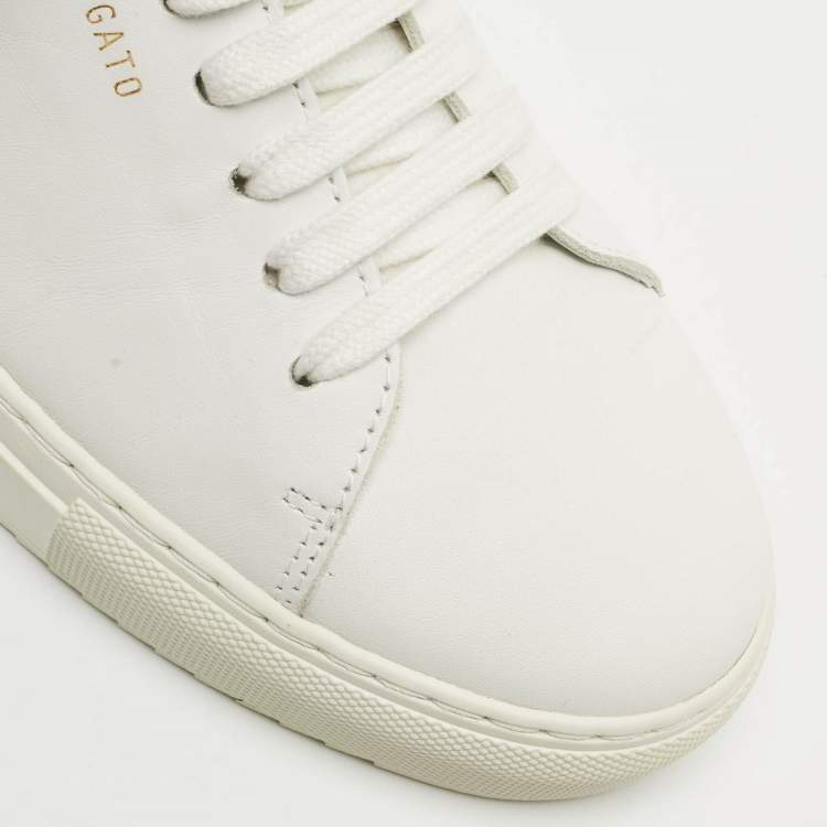 Pre Owned Axel Arigato White Leather Lace Up Sneakers Size 38