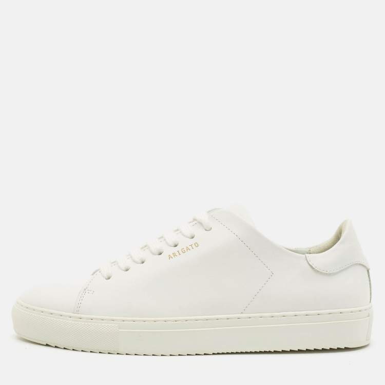 Pre Owned Axel Arigato White Leather Lace Up Sneakers Size 38