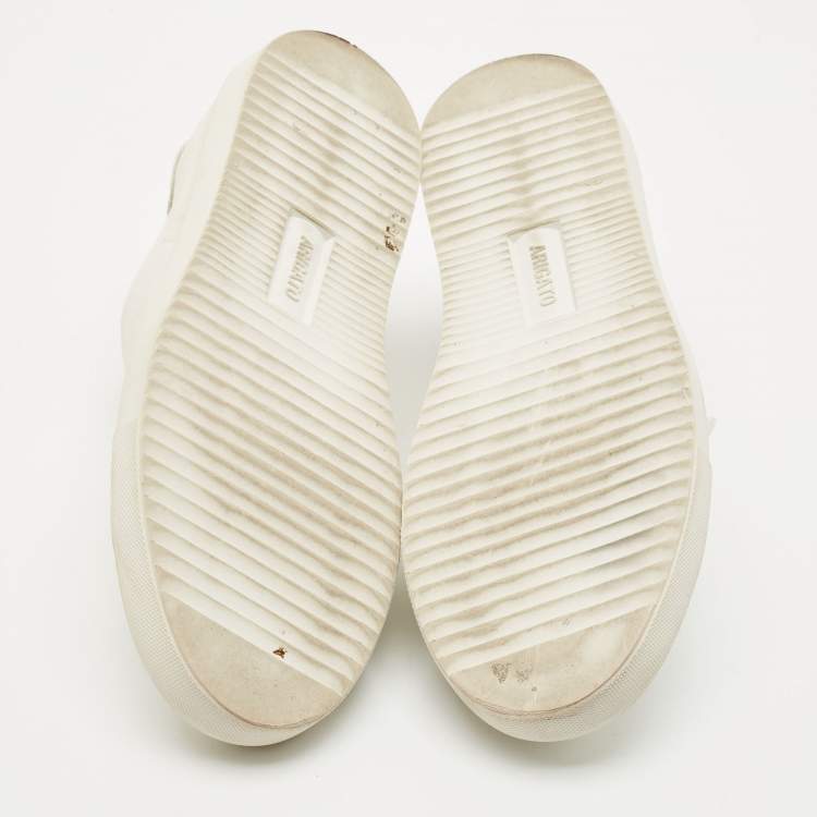 Pre Owned Axel Arigato White Leather Clean 90 Low Top Sneakers Size 38