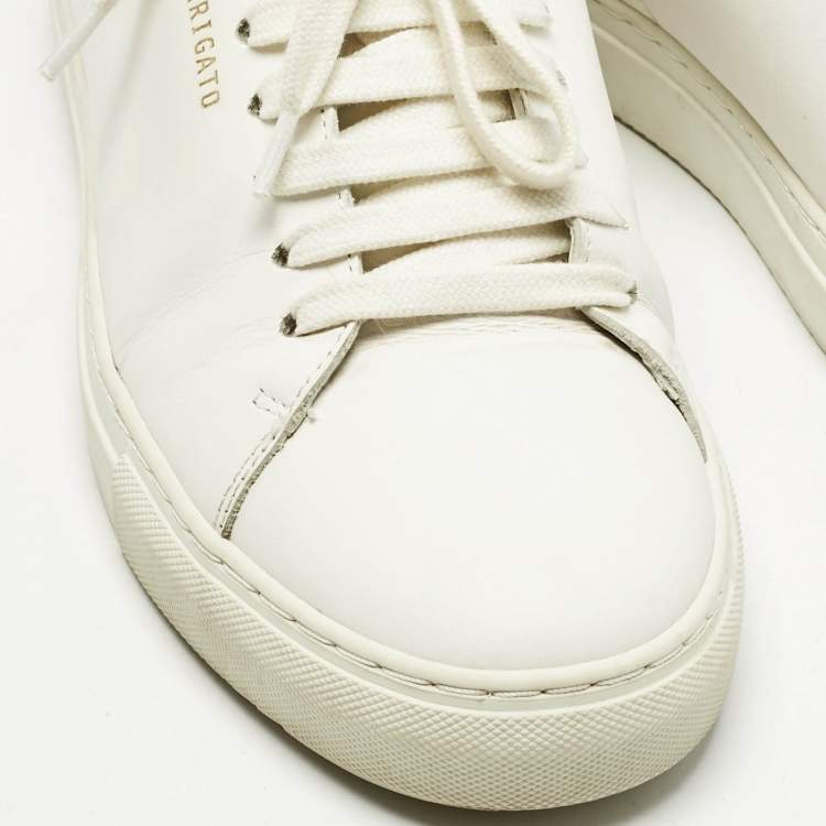 Pre Owned Axel Arigato White Leather Clean 90 Lace Up Sneakers Size 40