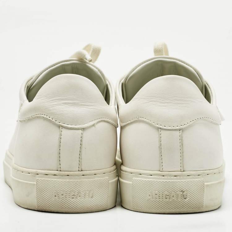 Pre Owned Axel Arigato White Leather Clean 90 Lace Up Sneakers Size 40