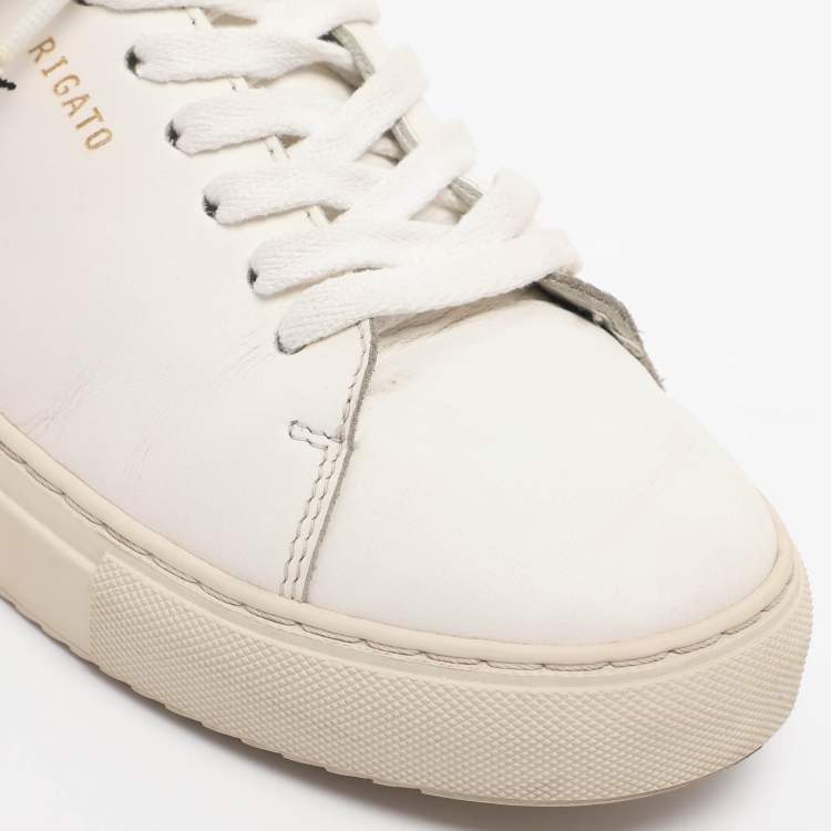 Pre Owned Axel Arigato White Leather Clean 90 Bee Bird Low Top Sneakers Size 39