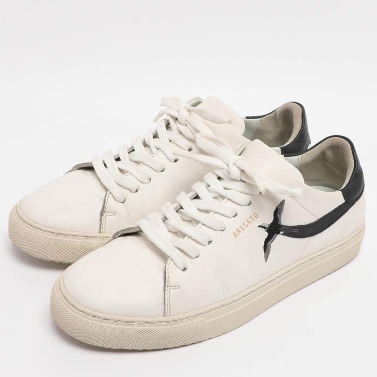 Pre Owned Axel Arigato White Leather Clean 90 Bee Bird Low Top Sneakers Size 39