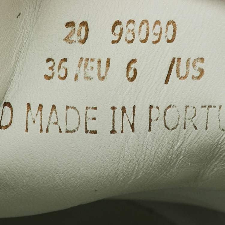 Pre Owned Axel Arigato White Leather Clean 90 Low Top Sneakers Size 36