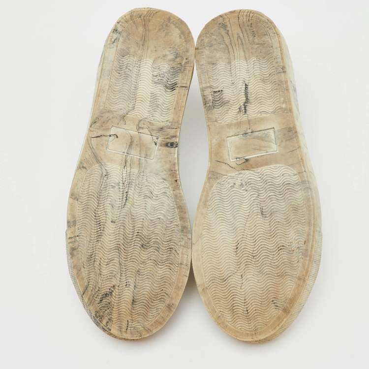 Pre Owned Axel Arigato White Leather Clean 90 Low Top Sneakers Size 36