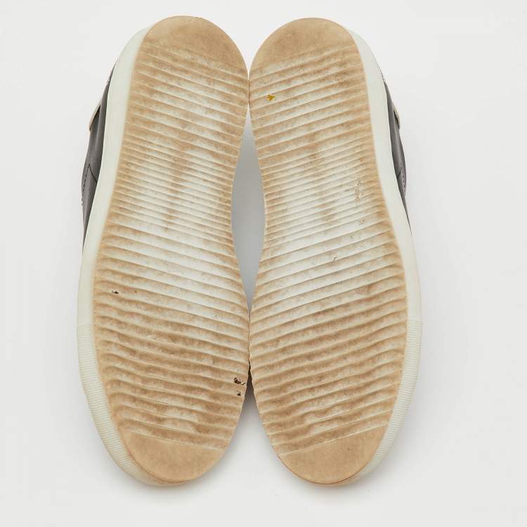 Pre Owned Axel Arigato Black/White Leather Clean 90 Low Top Sneakers Size 36