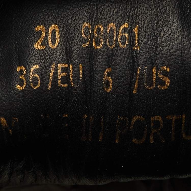 Pre Owned Axel Arigato Black Leather Clean 90 Low Top Sneakers Size 36