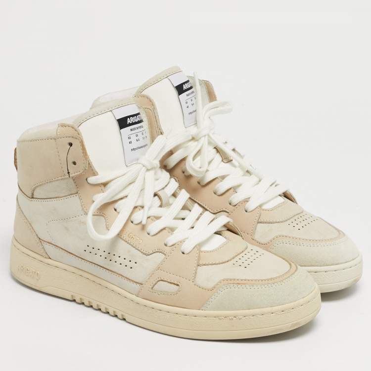 Pre Owned Axel Arigato Beige Nubuck and Leather Dice Sneakers Size 40