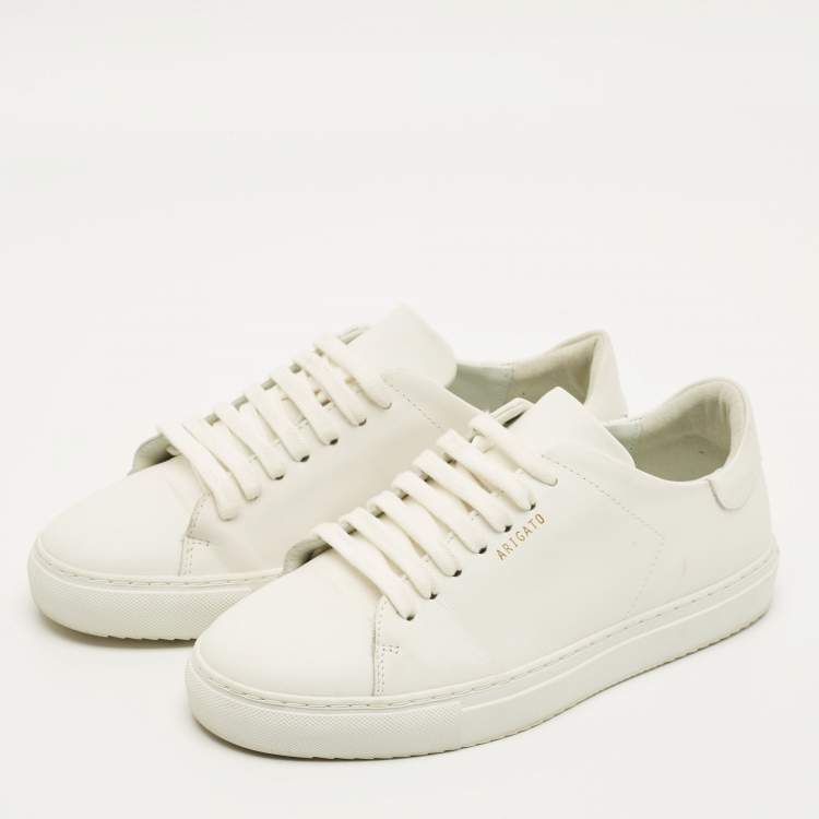Pre Owned Axel Arigato Size 38 White Leather Lace Up Sneakers