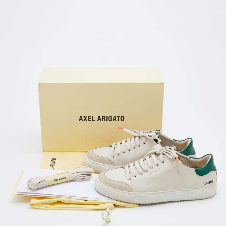 Pre Owned Axel Arigato Beige Leather and Suede Clean 90 Triple Sneakers Size 38