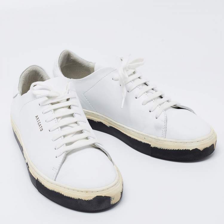 Pre Owned Axel Arigato White Leather Low Top Sneakers Size 38