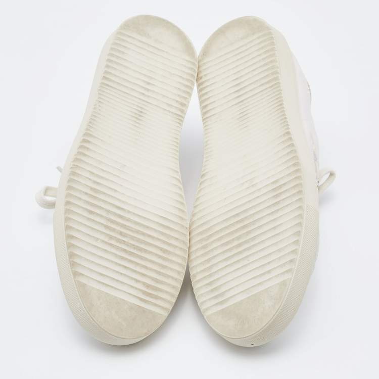 Pre Owned Axel Arigato White Leather Clean 90 Bird Embroidered Low Top Sneakers Size 39