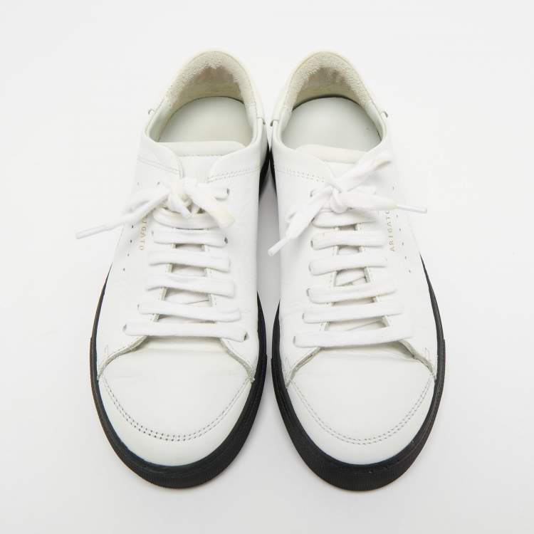 Pre Owned Axel Arigato White Leather Low Top Sneakers Size 36
