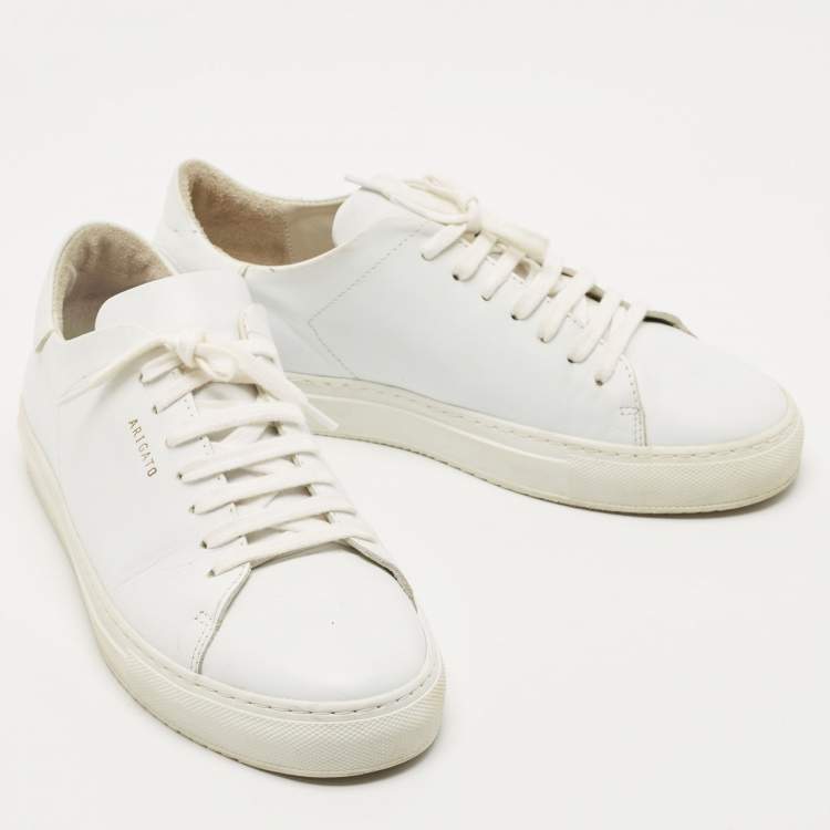 Pre Owned Axel Arigato White Leather Low Top Sneakers Size 39