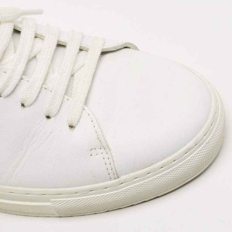 Pre Owned Axel Arigato White Leather Low Top Sneakers Size 39