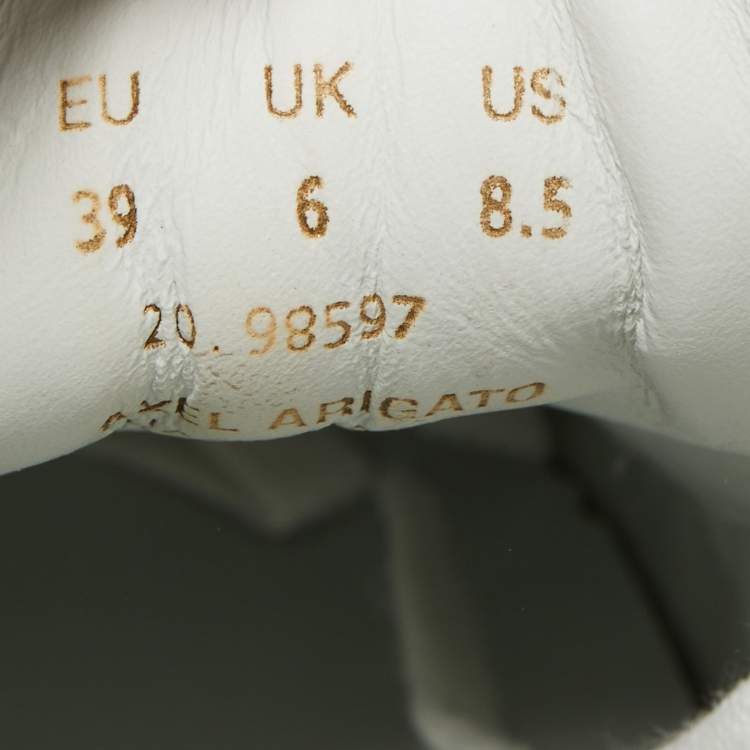 Pre Owned Axel Arigato White Leather Clean 90 Bee Bird Low Top Sneakers Size 39