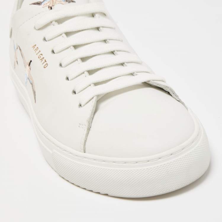 Pre Owned Axel Arigato White Leather Clean 90 Bee Bird Low Top Sneakers Size 39