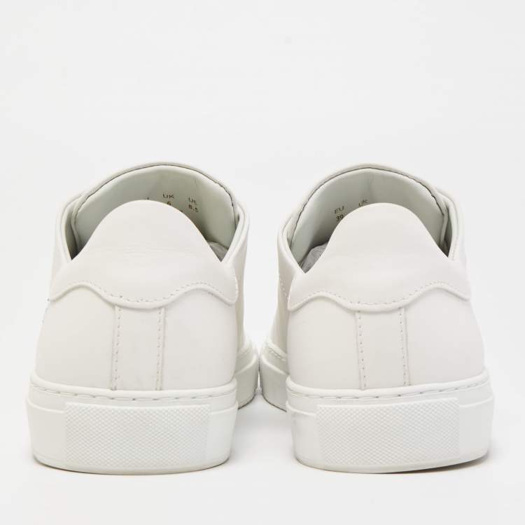 Pre Owned Axel Arigato White Leather Clean 90 Bee Bird Low Top Sneakers Size 39