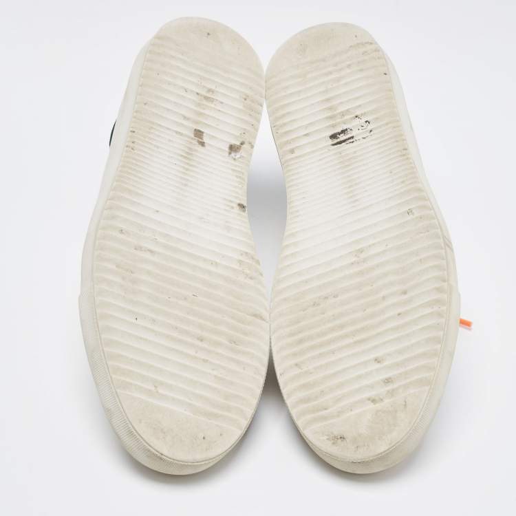 Pre Owned Axel Arigato Beige Leather and Suede Clean Sneakers Size 40
