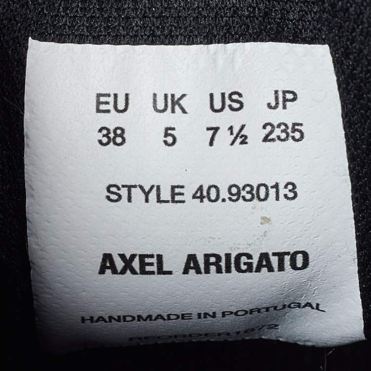 Pre Owned Axel Arigato Tricolor Leather and Mesh Marathon Runner Sneakers Size 38