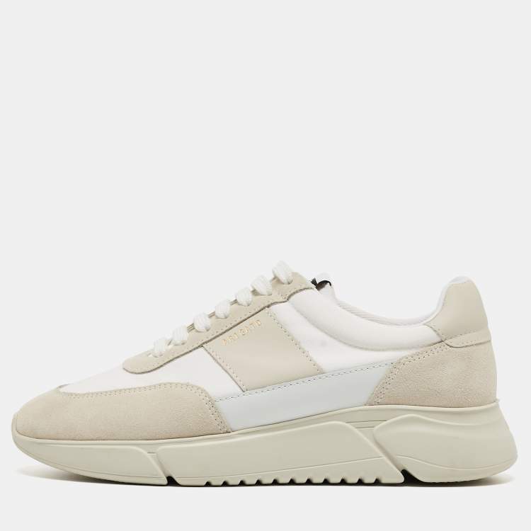 Pre Owned  Axel Arigato White Leather and Suede Genesis Vintage Sneakers Size 39