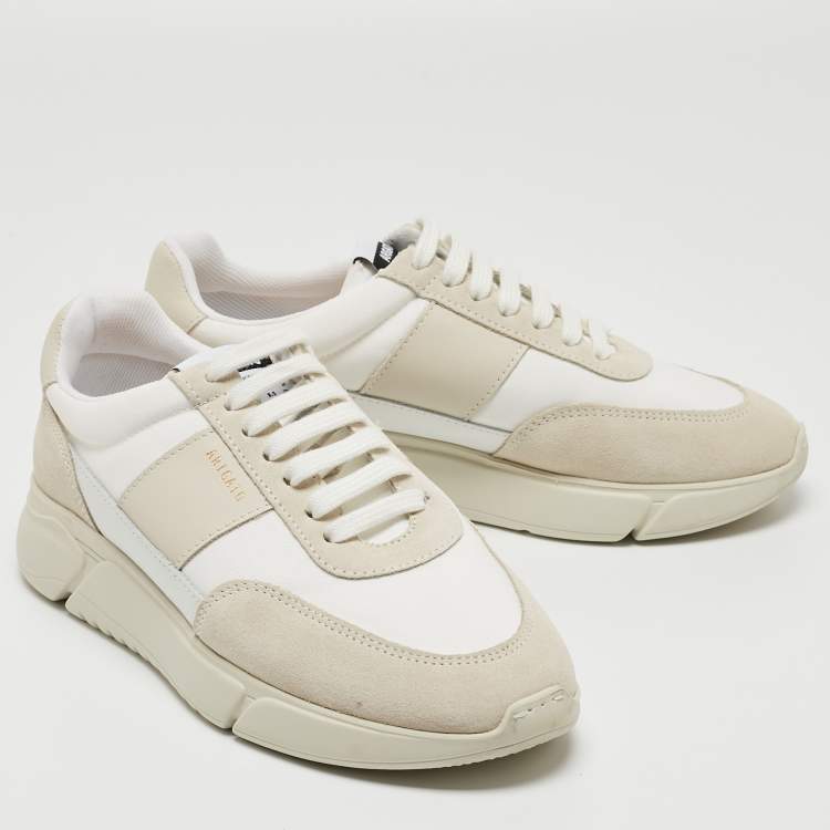 Pre Owned  Axel Arigato White Leather and Suede Genesis Vintage Sneakers Size 39
