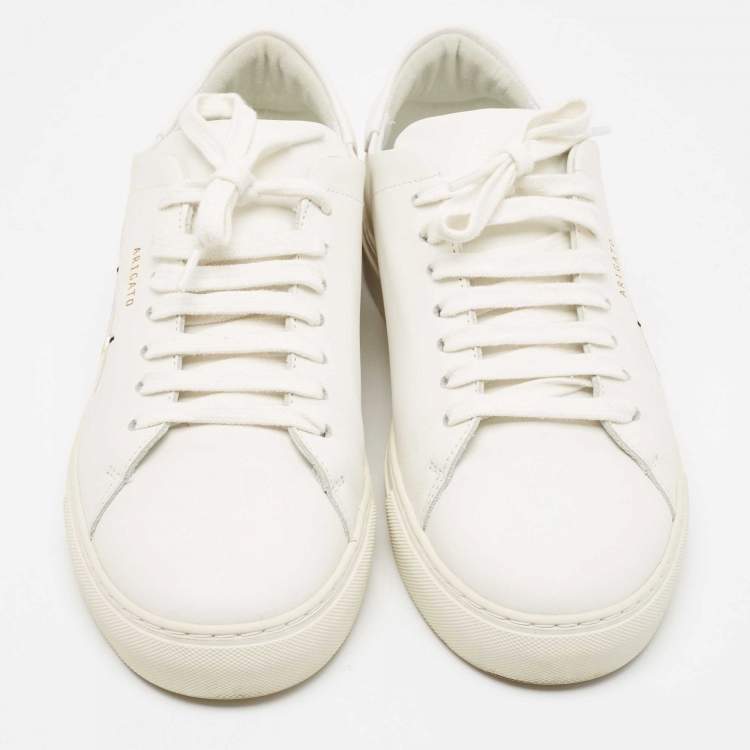 Pre Owned Axel Arigato White Leather 90 Bird Low Top Sneakers Size 42