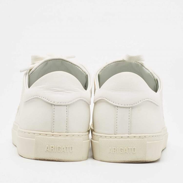 Pre Owned Axel Arigato White Leather 90 Bird Low Top Sneakers Size 42