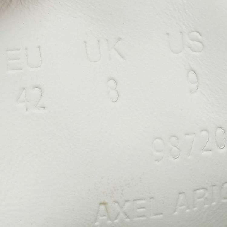 Pre Owned Axel Arigato White Leather 90 Bird Low Top Sneakers Size 42