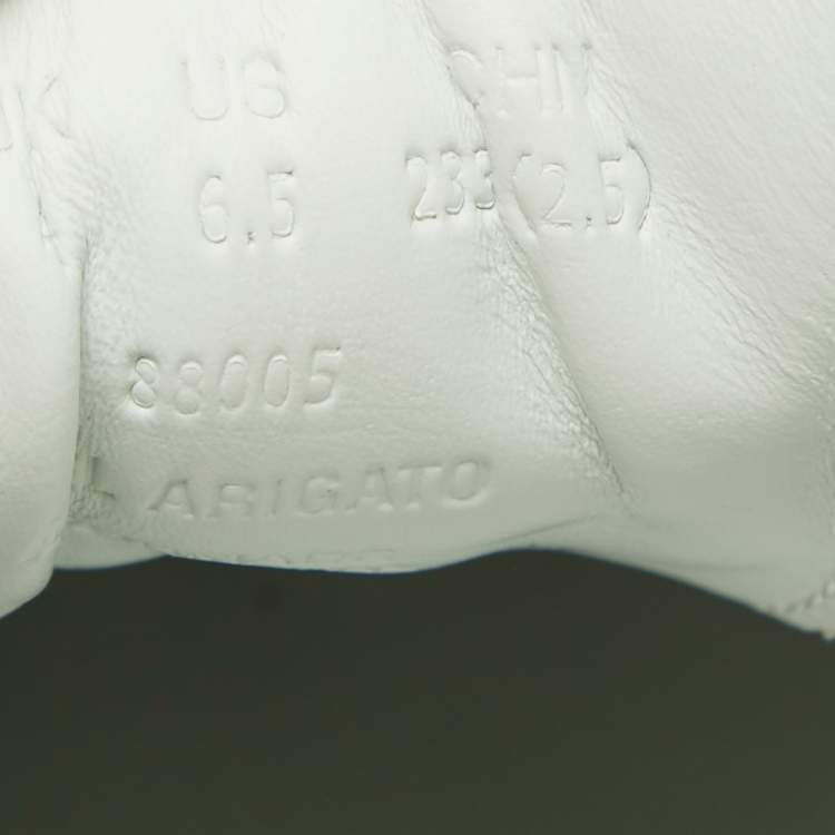 Pre Owned Axel Arigato White Leather Orbit Sneakers Size 37