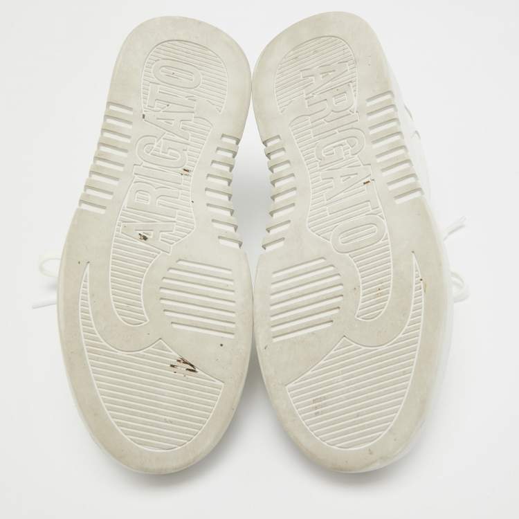 Pre Owned Axel Arigato White Leather Orbit Sneakers Size 37