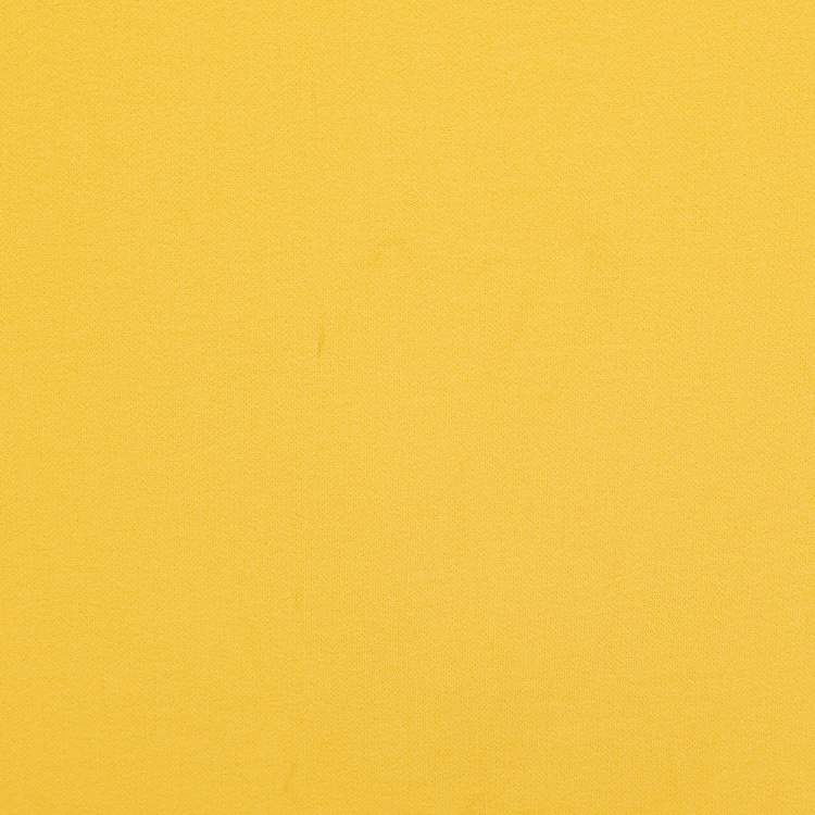 Pre Owned Badgley Mischka Yellow Crepe Puff Sleeve Marigold Gown M