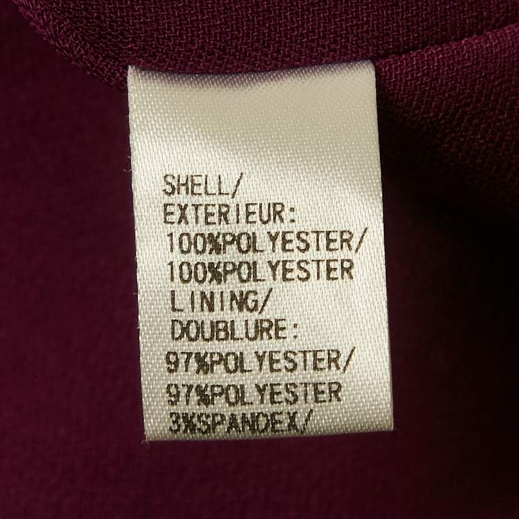 Pre Owned Badgley Mischka Purple Sequin Crepe Sleeveless Mini Dress S