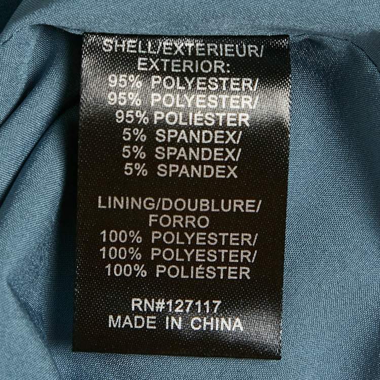 Pre Owned Badgley Mischka Light Blue Crepe Bow Detail Mini Dress S