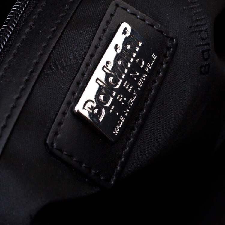Pre Owned Baldinini Black Leather Satchel