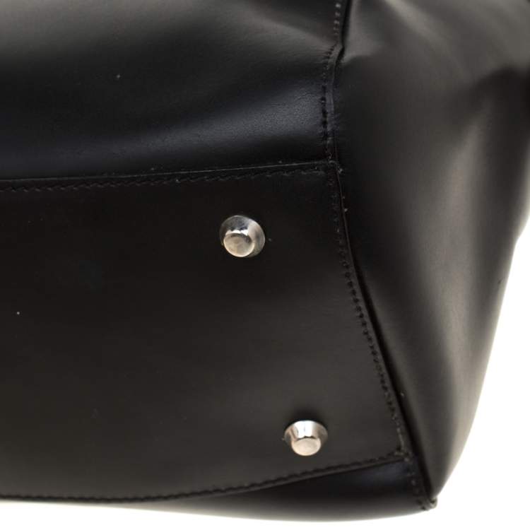Pre Owned Baldinini Black Leather Satchel
