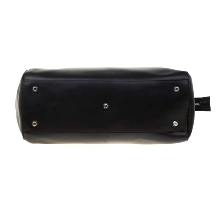 Pre Owned Baldinini Black Leather Satchel