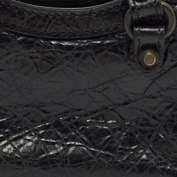 Pre Owned Balenciaga Black Leather Le City Micro Bag Charm
