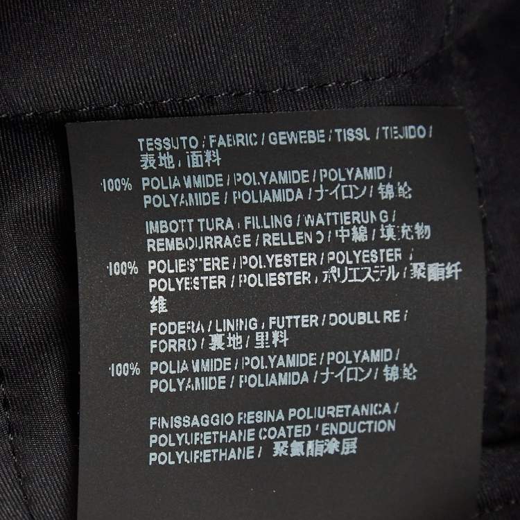 Pre Owned Balenciaga Black Synthetic Oversized Hooded Parka Jacket S
