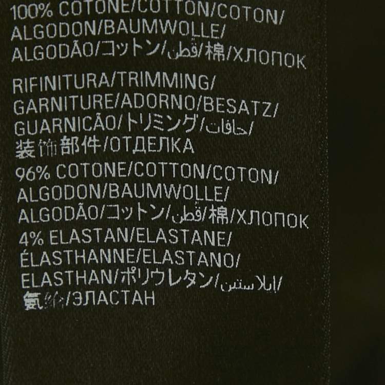 Pre Owned Balenciaga Black Logo Studded Cotton Knit Oversized Unisex T-Shirt M