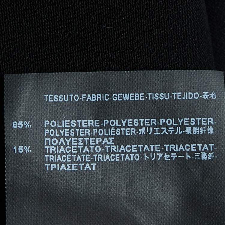 Pre Owned Balenciaga Black Jersey Laser Cut Detail Mini Skirt S