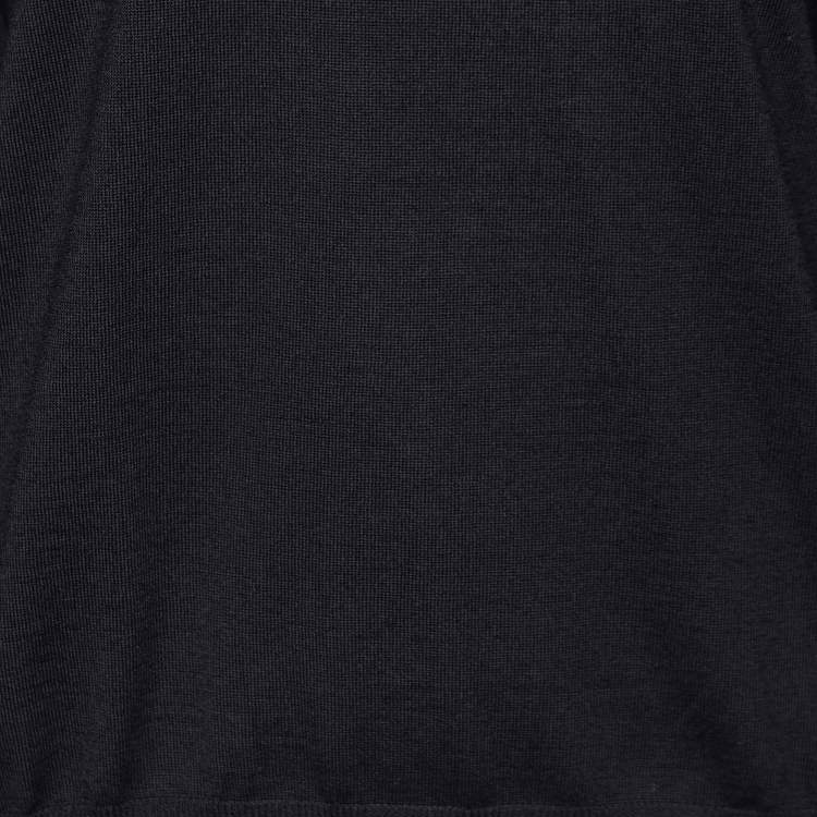 Pre Owned Balenciaga Black Wool Knit Crew Neck Sweater L