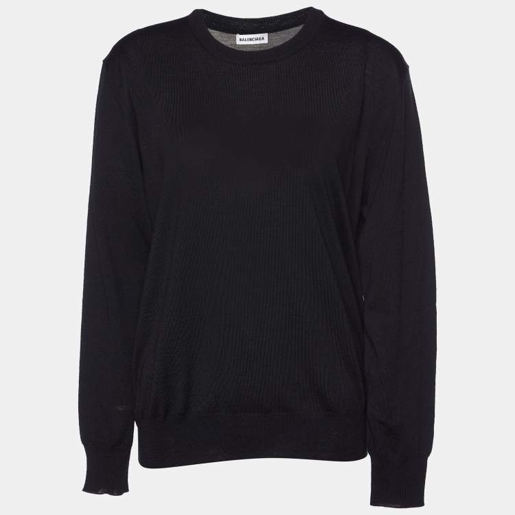 Balenciaga black deals crew neck