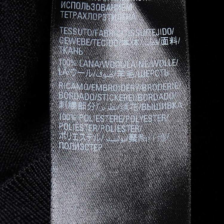 Pre Owned Balenciaga Black Wool Knit Crew Neck Sweater L